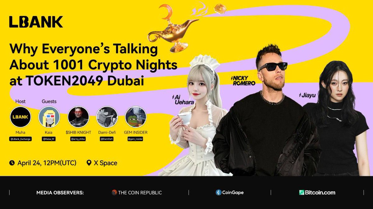 Topic: Why Is Everyone Talking About 1001 Crypto Nights at TOKEN2049 Dubai?  Live on: X: https://t.co/BKN3UxfI8S IG Story: https://t.co/hHZBSu6Ijo TG: