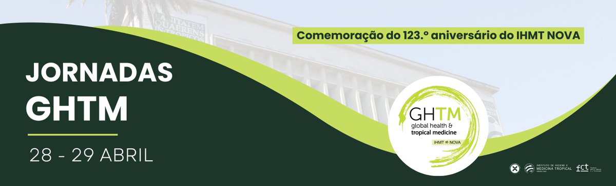 IHMT.NOVA (@ihmtnova) on Twitter photo Hoje celebra-se o 123.º aniversário do #ihmtnova
Este ano, a comemoração é ainda mais especial com a recente classificação de excelência da <a href="/fct_pt/">FCT - Fundação para a Ciência e a Tecnologia</a> à nossa unidade de investigação - o <a href="/GhtmNova/">GHTM - Global Health & Tropical Medicine</a>, distinção que será refletida nas Jornadas do GHTM - entre 28 e 29 de abril Hoje celebra-se o 123.º aniversário do #ihmtnova
Este ano, a comemoração é ainda mais especial com a recente classificação de excelência da <a href="/fct_pt/">FCT - Fundação para a Ciência e a Tecnologia</a> à nossa unidade de investigação - o <a href="/GhtmNova/">GHTM - Global Health & Tropical Medicine</a>, distinção que será refletida nas Jornadas do GHTM - entre 28 e 29 de abril