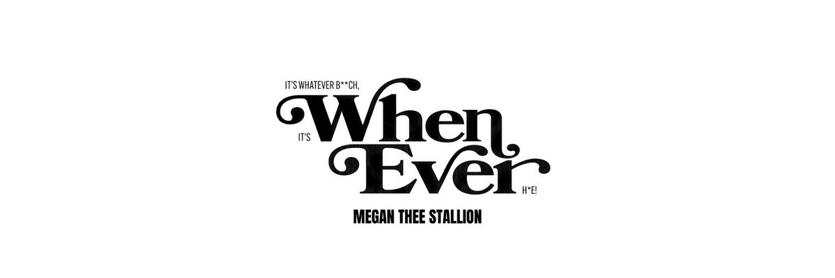 stallion_hub's tweet image. Headers for Megan Thee Stallion’s upcoming single “WHENEVER” 

— Available Tonight! #WheneverTonight