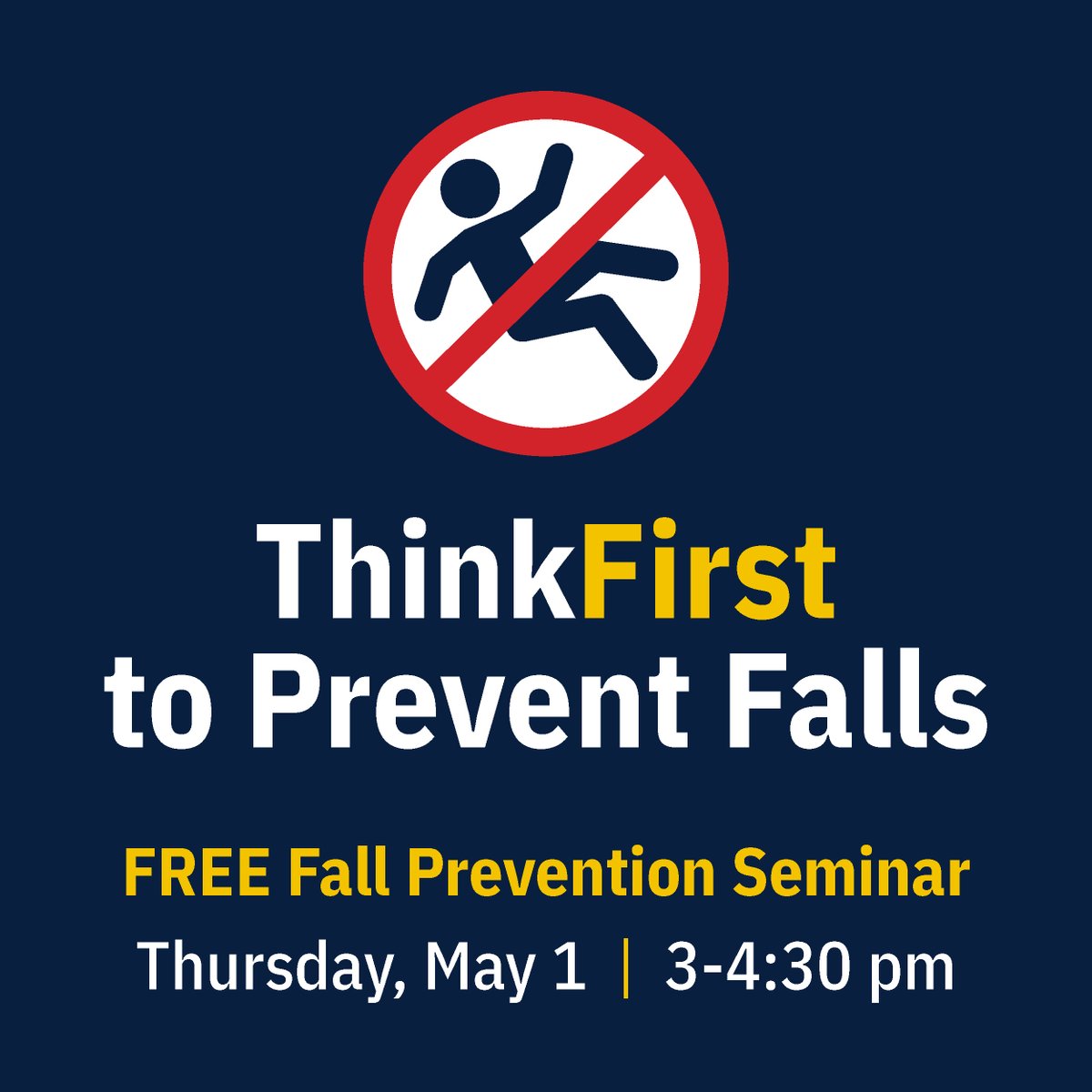 Falls are a leading cause of injury in older adults but many are preventable. Join us for a free seminar to help adults and caregivers recognize risk factors and how home safety, medications, vision, nutrition &amp; physical activity play a role.

Register: bit.ly/3YMu2vc