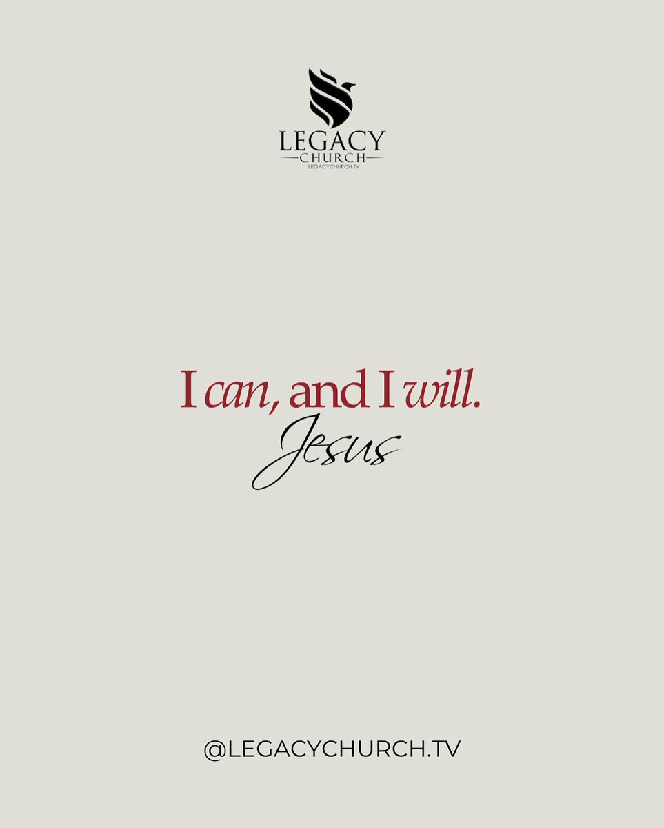 LegacyChurchInt's tweet image. Whatever you’re going through, God wants you to know that He loves and cares for you. He also wants you to trust that He can guide you through it. Your miracle is closer than you think.