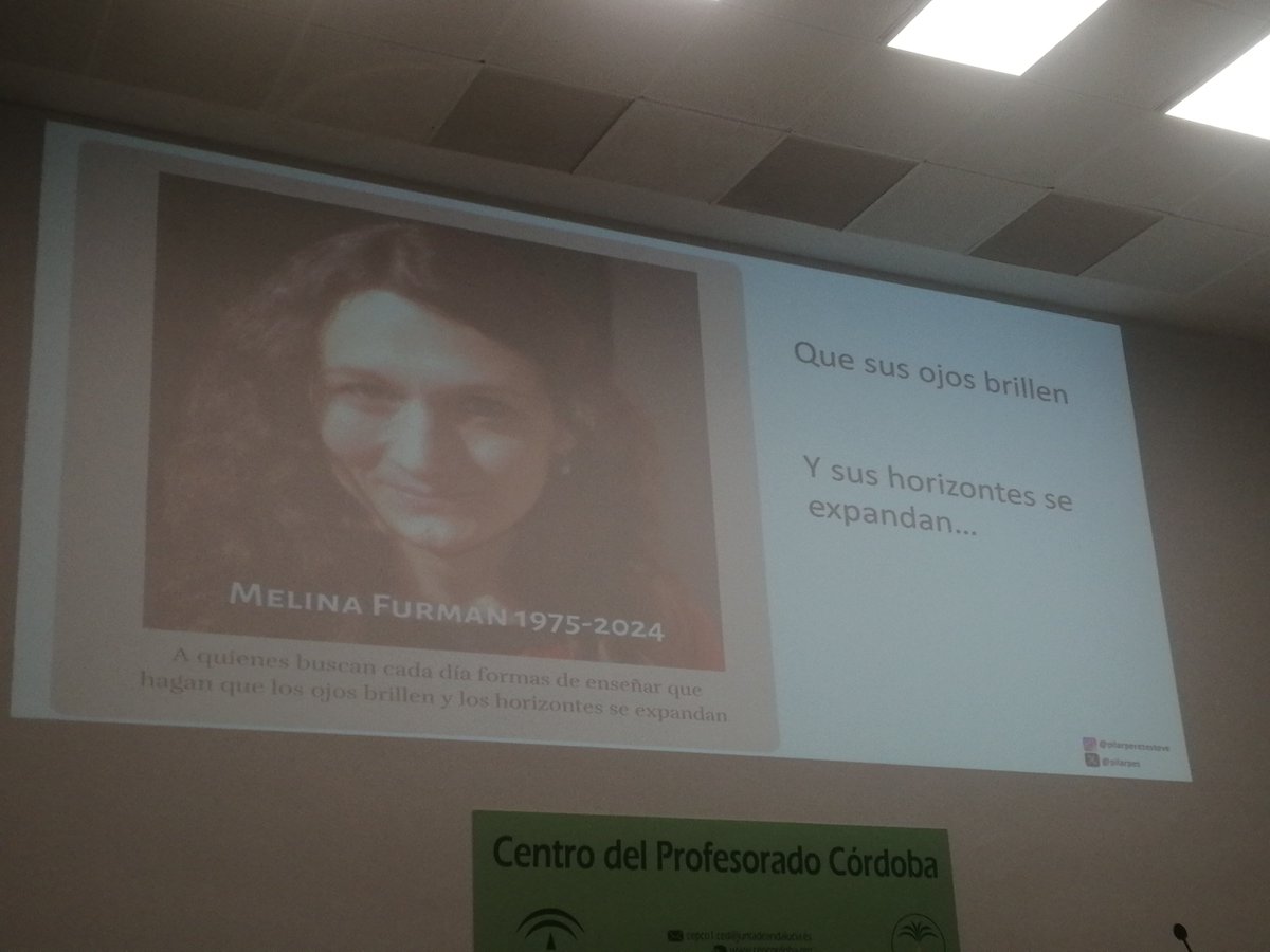 "Leer para vivir, leer para incluir. La biblioteca escolar en el corazón de la competencia lectora", magnífica conferencia inaugural de Pilar Pérez en las Jornadas de la <a href="/BECREA_CORDOBA/">Red BECREA_CÓRDOBA</a>. ¡Muchísimas gracias a <a href="/pilarpes/">Pilar Pérez Esteve</a> por compartir su amplio bagaje de conocimientos! <a href="/cepcordoba/">CEP Córdoba</a>