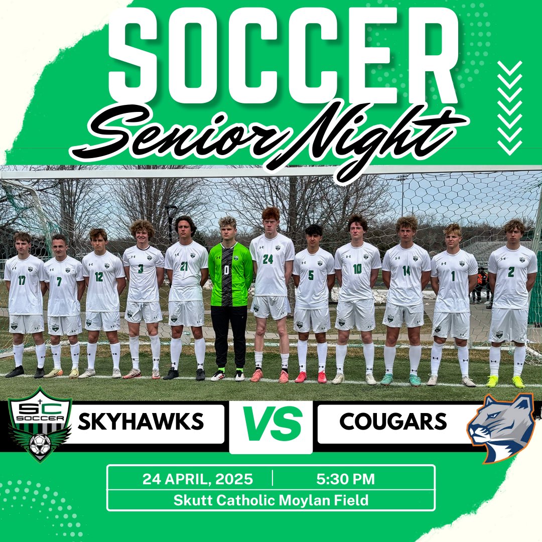 🚨🚨TIME CHANGE🚨🚨
🕠 5:30 Varsity 
🕖 7:15 JV

Senior night recognition to follow the varsity game
