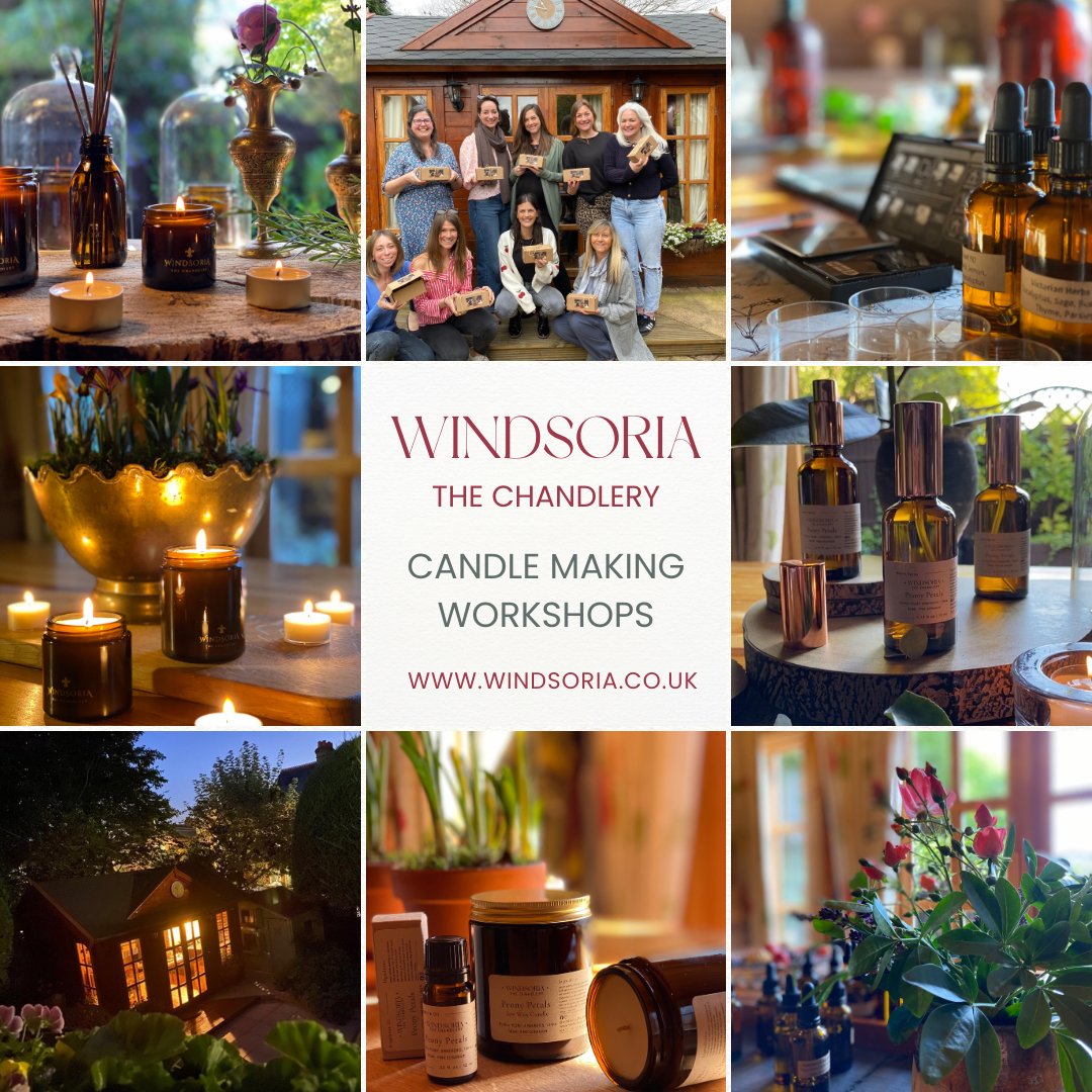 Explore Our Brand New Home Fragrance Making Workshop! Create ALL your favourite home fragrance essentials in one workshop - Candles, Tea Lights, Wax Melts, Reed Diffusers  and Room Sprays! 
hello@windsoria.co.uk