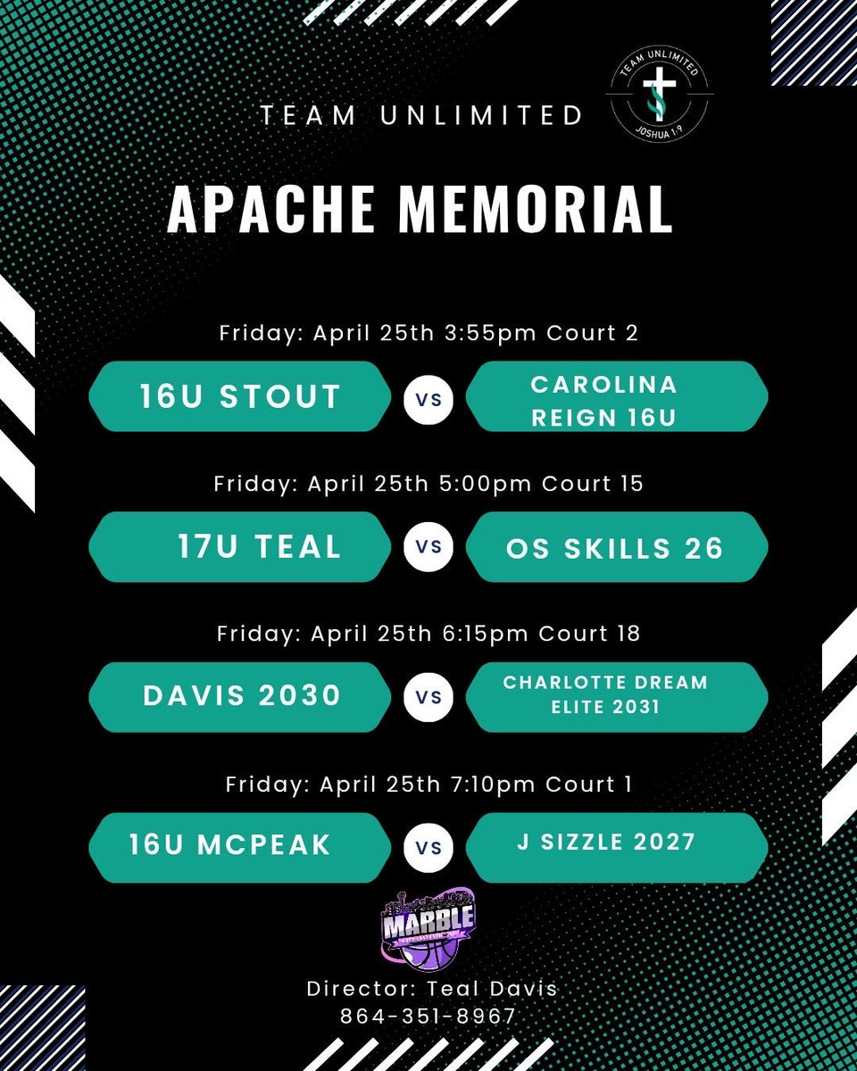 Emily (@emilyatchley_15) on Twitter photo Come check us out this weekend in Raleigh!!!!
<a href="/TeamUnlimited16/">Team Unlimited</a> 17U Teal
#hustleandheartsetusapart
<a href="/TKALadyLionsWBB/">TKA Lady Lions Basketball</a> <a href="/PGHTennessee/">Prep Girls Hoops Tennessee</a> <a href="/MeadeHoops/">Amanda Meade</a> <a href="/themtnpress/">The Mountain Press</a> <a href="/5StarPreps/">5Star Preps</a> Come check us out this weekend in Raleigh!!!!
<a href="/TeamUnlimited16/">Team Unlimited</a> 17U Teal
#hustleandheartsetusapart
<a href="/TKALadyLionsWBB/">TKA Lady Lions Basketball</a> <a href="/PGHTennessee/">Prep Girls Hoops Tennessee</a> <a href="/MeadeHoops/">Amanda Meade</a> <a href="/themtnpress/">The Mountain Press</a> <a href="/5StarPreps/">5Star Preps</a>