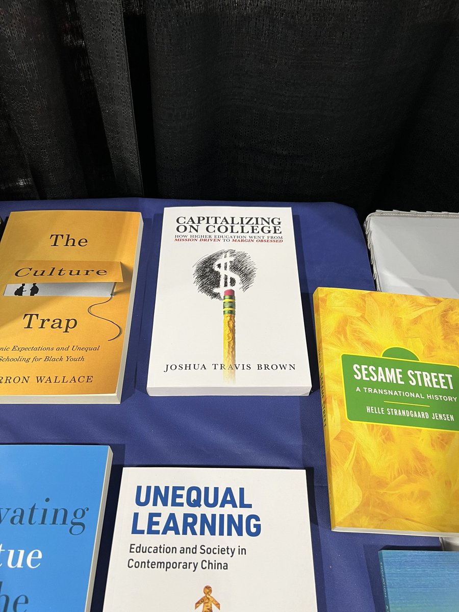 Dr. Jeremy Alexander (@_jsalexander) on Twitter photo Sighted out in the wild … #capitalizingoncollege on display at the OUP table at #AERA2025 … this work is important for our current moment of understanding the purpose of and funding structures for college <a href="/HigherEdSoc/">Joshua Brown</a> Sighted out in the wild … #capitalizingoncollege on display at the OUP table at #AERA2025 … this work is important for our current moment of understanding the purpose of and funding structures for college <a href="/HigherEdSoc/">Joshua Brown</a>