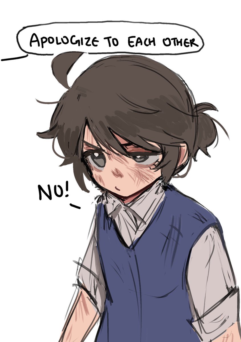 silly doodle…
Stubborn, hot-tempered even though he usually can't physically overpower his opponent in a fight :D
I should be making last min stuff just in case my merch doesn't arrive but 😌…