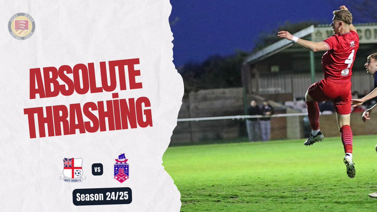 ⚪🔴 NEW VIDEO 🔴⚪

Absolute Thrashing | White Ensign vs Clacton | Essex Senior League 24/25 

Like, Subscribe and Share Around!!!

youtu.be/2_V6wD4Utag?si…