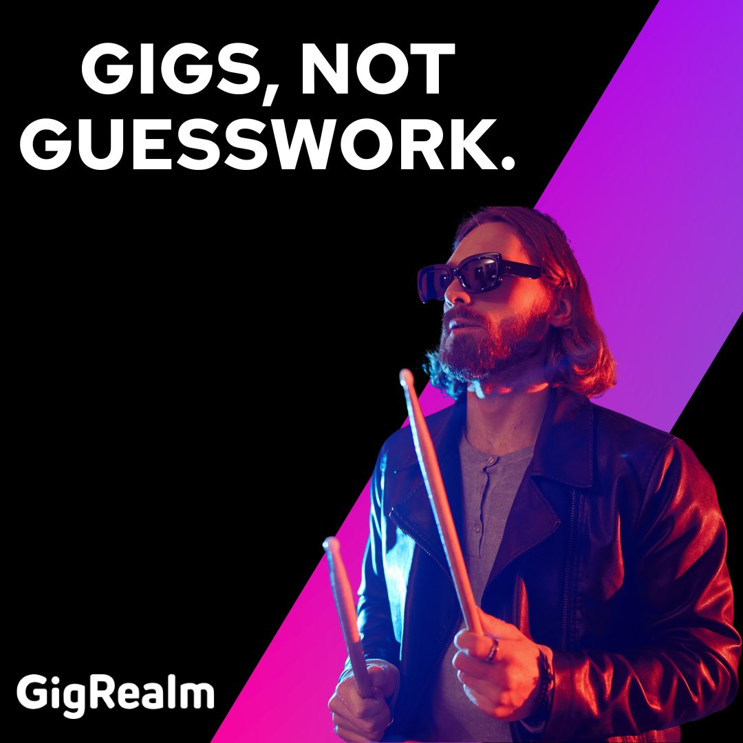 No more chasing leads or waiting on replies. With GigRealm, you get real opportunities, tailored to your sound.
Find venues, book shows, and get paid, without the stress. 🙌

#GigRealm #MoreGigsLessHassle #LiveMusic
