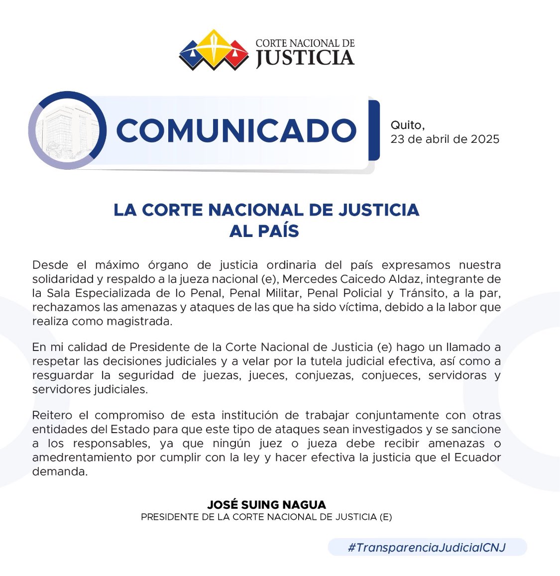 Enma Tapia Rivera (@enmatapiarivera) on Twitter photo No dejamos de soñar con que un día estas cosas dejen de pasar, por una justicia sin presiones de ninguna clase. <a href="/CorteNacional/">Corte Nacional de Justicia</a> <a href="/mechascaicedo/">Mercedes Caicedo A</a> No dejamos de soñar con que un día estas cosas dejen de pasar, por una justicia sin presiones de ninguna clase. <a href="/CorteNacional/">Corte Nacional de Justicia</a> <a href="/mechascaicedo/">Mercedes Caicedo A</a>