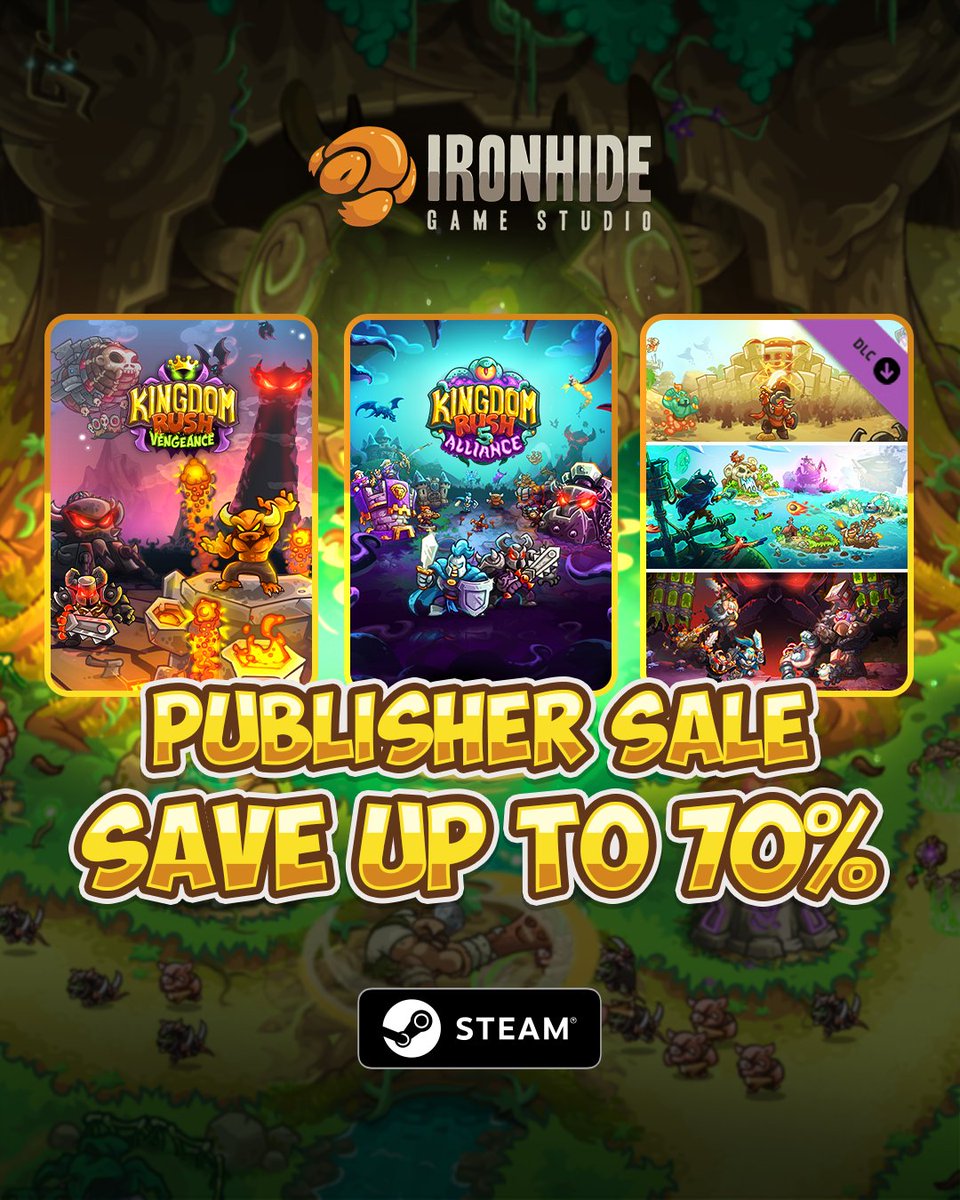 Level up your game library! The Ironhide Games Steam Publisher Sale has epic deals on ALL our games! Shop now: loom.ly/fk7ISf0