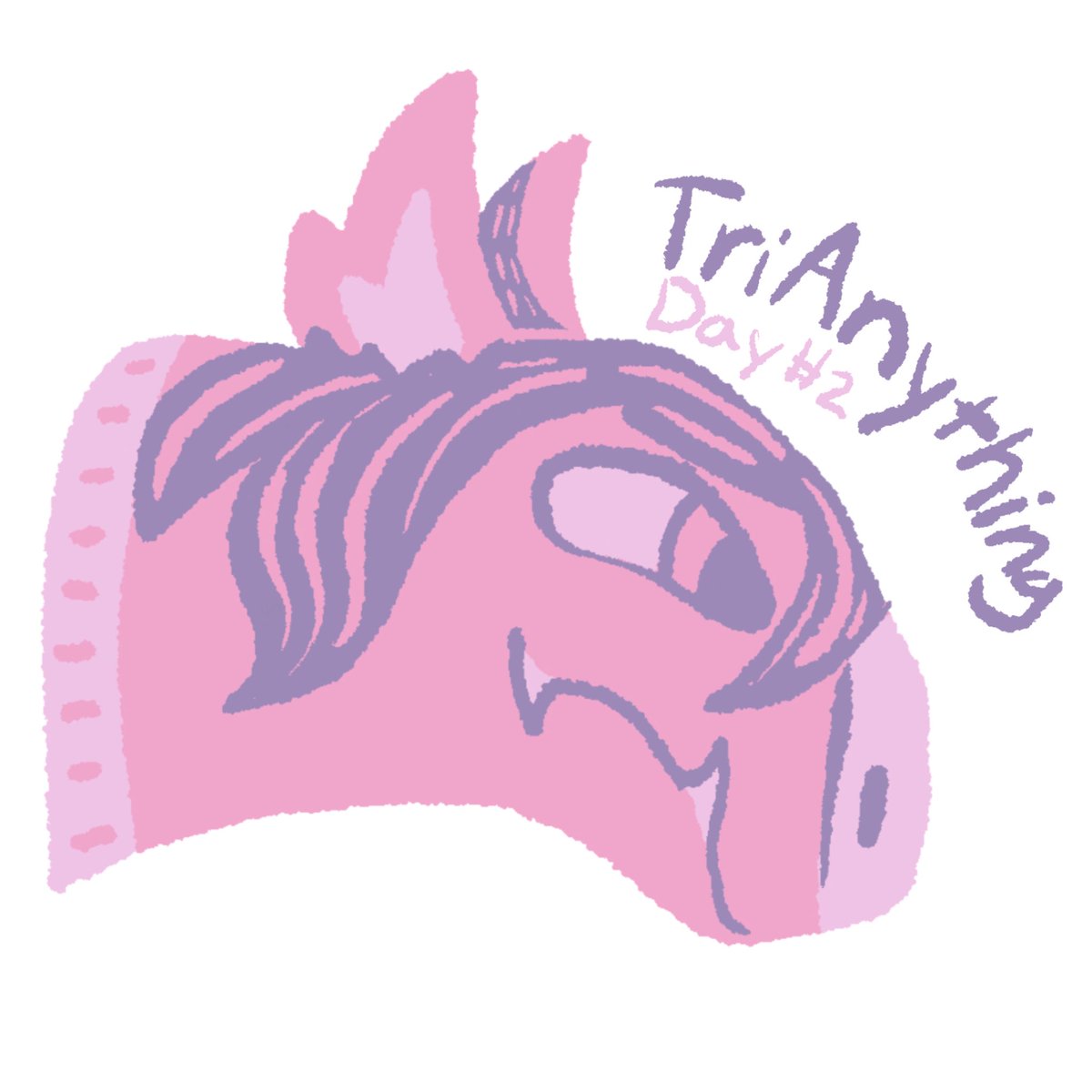 Larainedrop's tweet photo. TriAnything: Day 2 - A pink horse creature
#TriAnythingART #TriAnything #art #artchallenge #challenge #day2 #turtle #3colors #colorpalette #colors #procreate #digitalart #pink #purple https://t.co/8nMiTrUr89