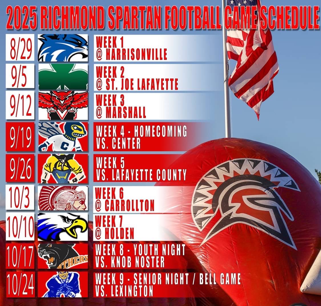 Spartan_Footbal's tweet image. 2025 SPARTAN FOOTBALL GAME SCHEDULE
