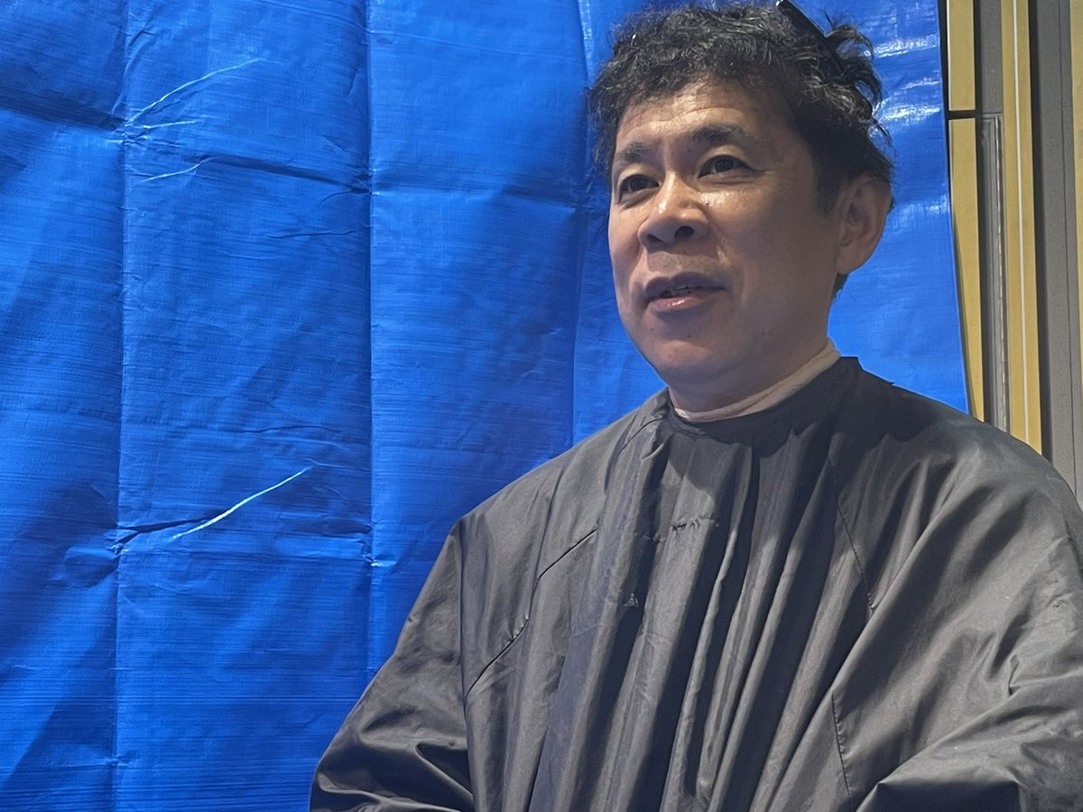 岡村隆史54歳！生放送で、パーマかけます！』 ドライヤー後 ＼ 前澤