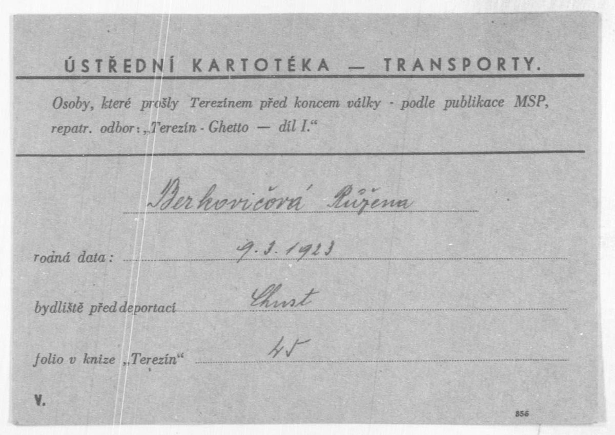 Rapba's tweet image. Today is Yom HaShoah – #Holocaust Remembrance Day.

Attached are two images that carry the weight of our family’s history:

-My Zaide’s prisoner card from Buchenwald, where he was sent after surviving Auschwitz.
-My Bubby’s transport record to the Terezín Ghetto, her stop before…