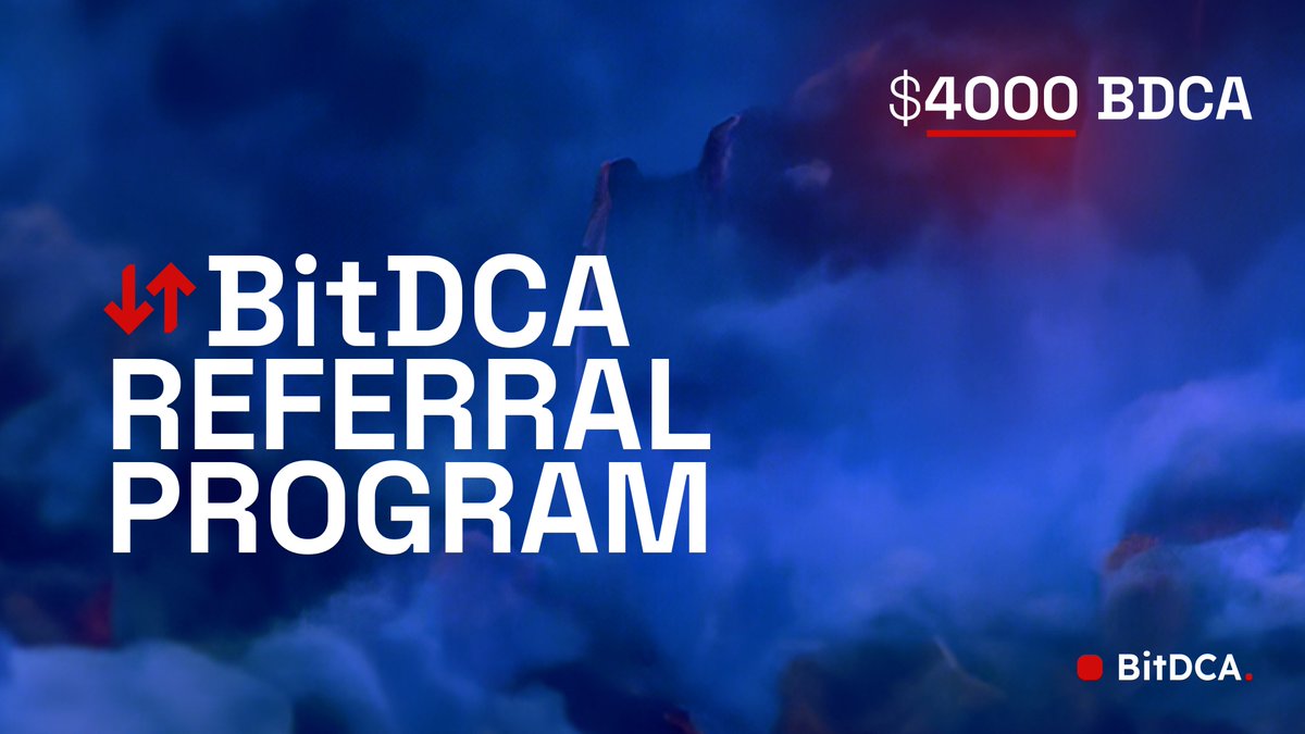 🟥 REFERRAL PROGRAM IS LIVE 🟥

We’re building something big at BitDCA — and it starts with the community. 

Bring your crew. Grow with us.
$4K in $BDCA to reward those building with us.

👉 More: discord.com/invite/bitdca