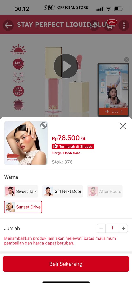 motivave's tweet photo. BLUSH SASC SWEET TALK UDAH RESTOCKKK https://t.co/Oj52Jl1ORo GAS WTB WTS BLUSH SASC SWEET TALK https://t.co/VNyEFIS7Zz