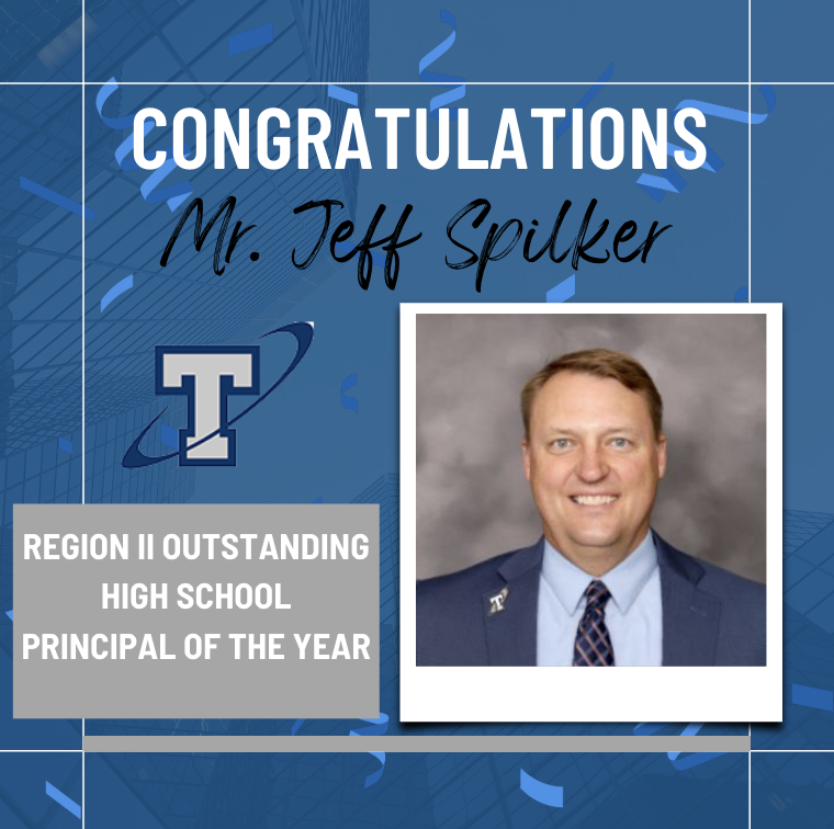 Congrats to our very own Mr. Jeff Spilker! He was awarded Region II Outstanding Principal of the Year for the 2024-25 school year. We appreciate his dedication to excellence and all he does for our staff, students, and Titan community.