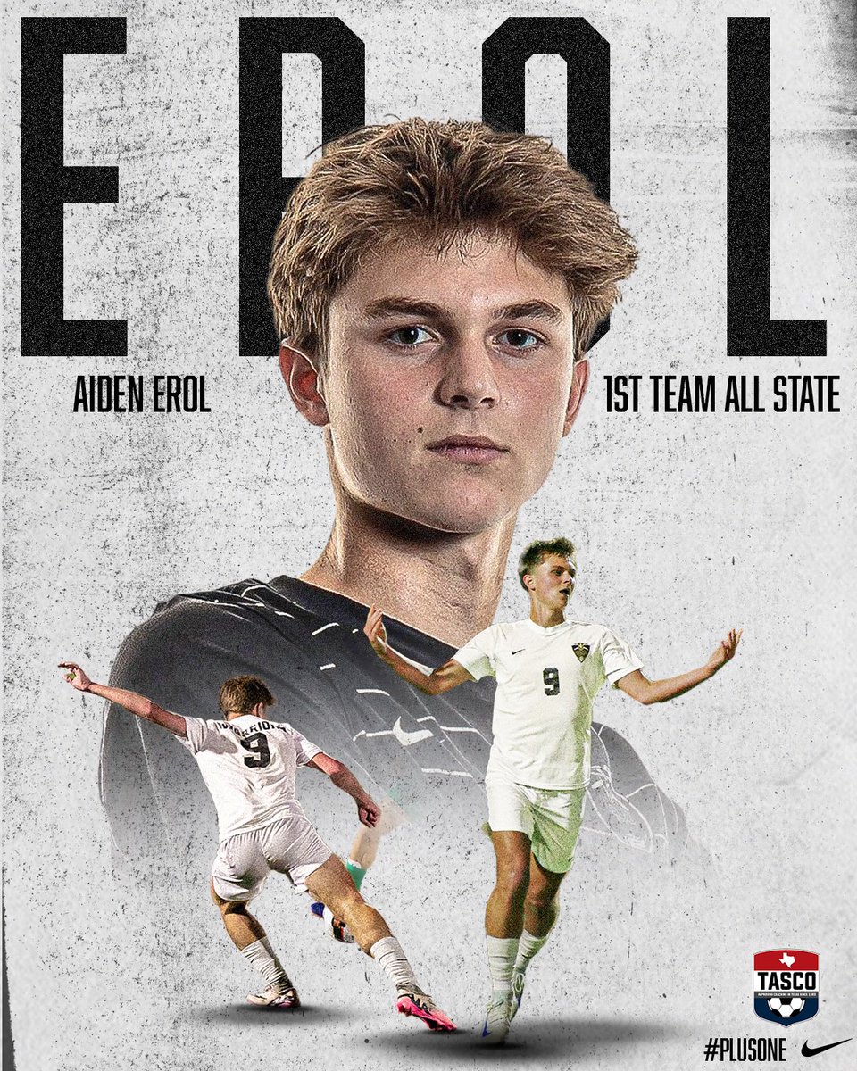 Congrats to Aiden Erol for earning a 1st Team All State award from TASCO 👏🏽

#plusONE