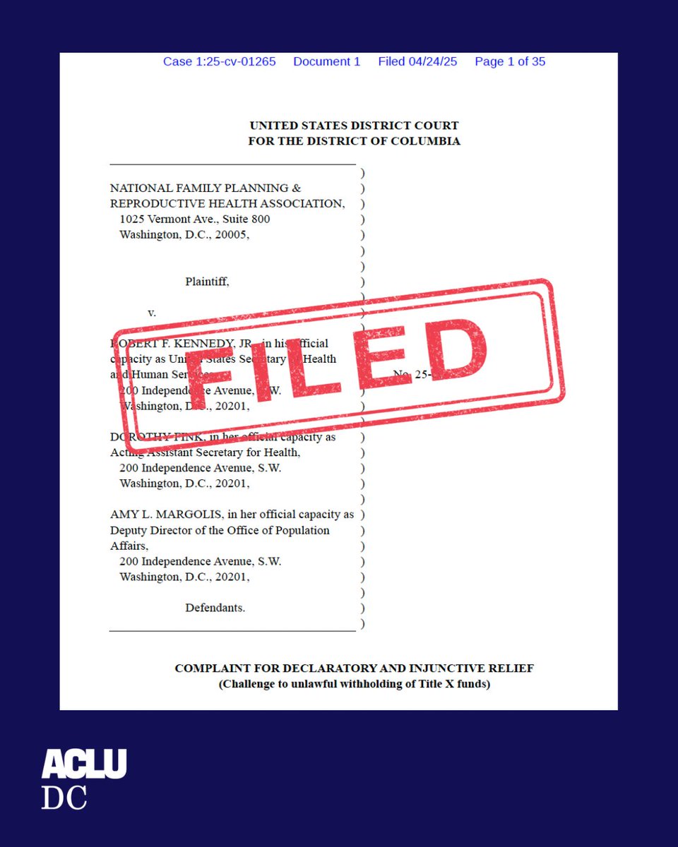 ACLU of the District of Columbia tweet media