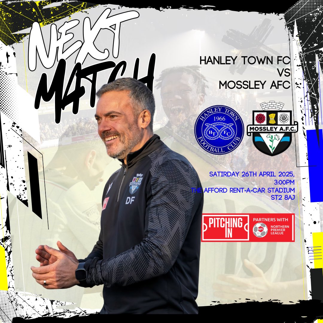 𝙉𝙀𝙓𝙏 𝙈𝘼𝙏𝘾𝙃 | 𝐇𝐚𝐧𝐥𝐞𝐲 𝐓𝐨𝐰𝐧 (𝐚)

It’s the final game of the season this Saturday and we travel to <a href="/HanleyTown66/">Hanley Town Football Club</a> in David Fish’s last game in charge!

Come along and show your support for your Lilywhites on the road - we’d love to see you there!

⚪️⚫️