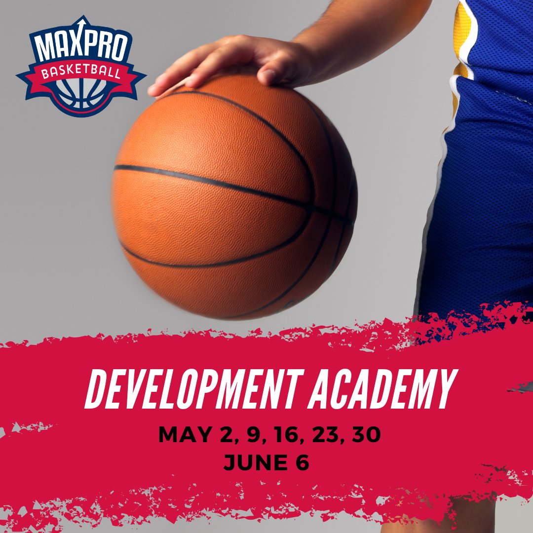 MAXPROBALL's tweet image. The MaxPro Development Academy is designed to help players refine their skills in a high-energy, focused environment. 
Development Academy:
Friday Dates:
May 2, 9, 16, 23, 30
June 6

Sign up &amp;amp; Learn more: maxprobasketball.com/development-ac…

#developmentacademy #basketball  #maxprobasketball