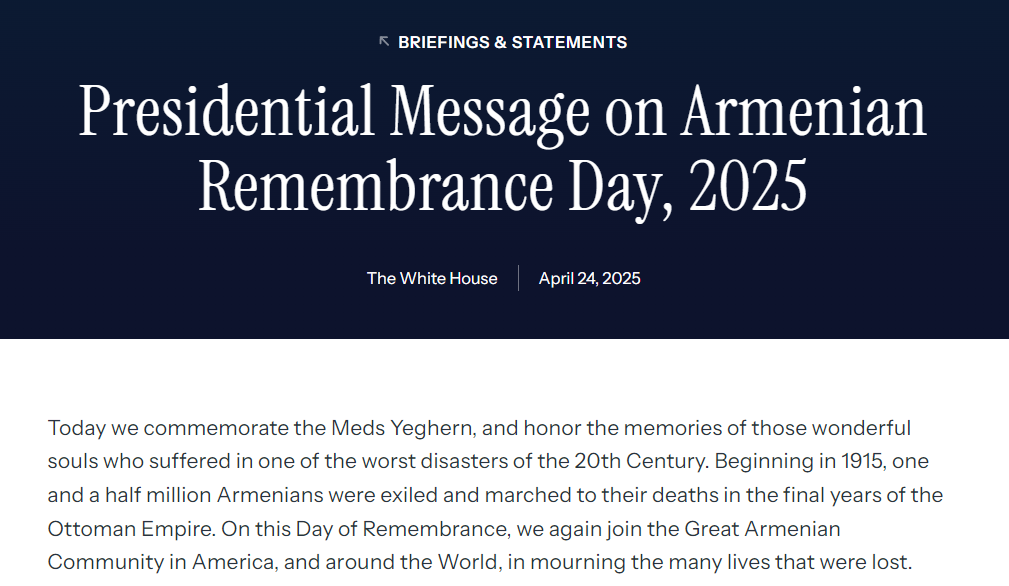 hayqmets's tweet image. 🇦🇲🇪🇺🇺🇸 The EU shamelessly removed the word "genocide" from their statement today. The White House backtracked from last year's statement and didn't use the term this year either.

Meanwhile:
1. Azerbaijani aggression continues.
2. Armenia is being pressured to make countless…