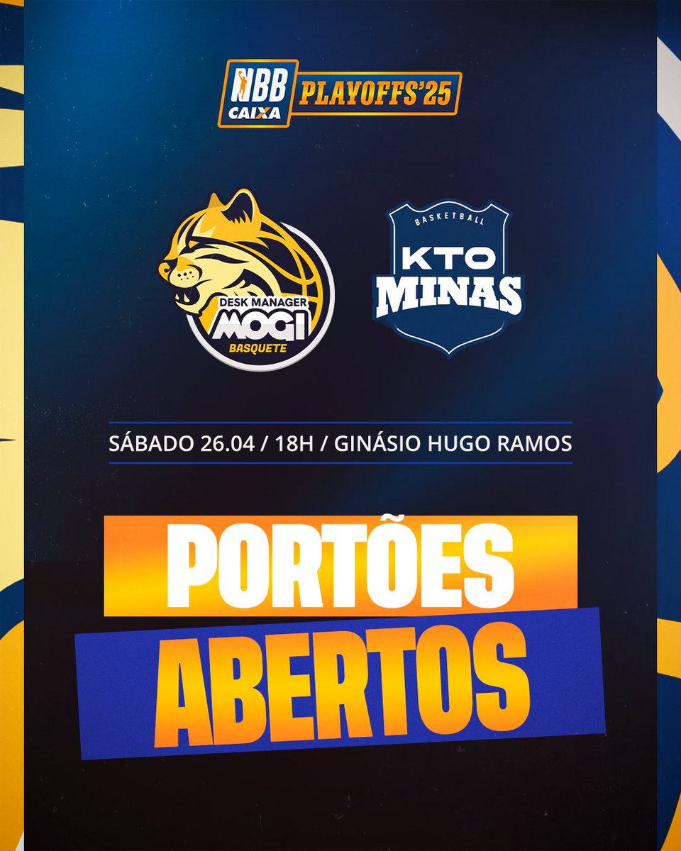 ATENDENDO AOS PEDIDOS DA TORCIDA MOGIANA… o nosso primeiro jogo pelos #PlayoffsNBB será de portões abertos!!! 🙌🏼

Basta comparecer no Hugão no horário de abertura dos portões (17h).