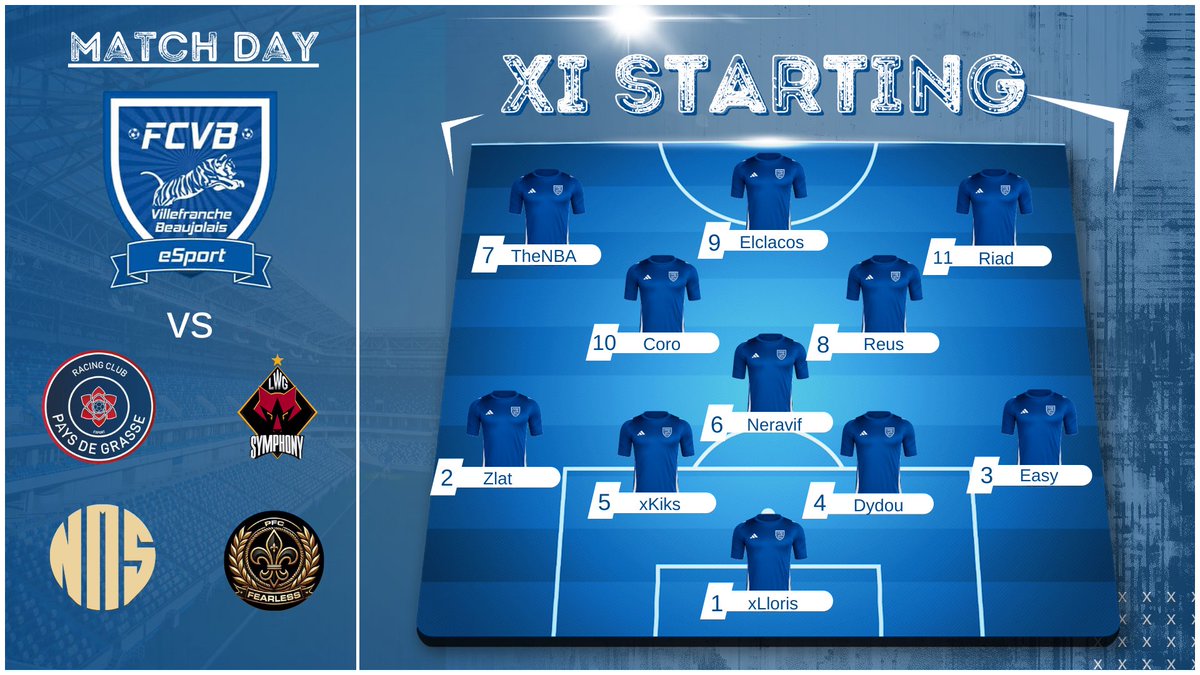 FCVB eSport Club Pro (@fcvb_esport_cp) on Twitter photo : Voici la composition du soir 🎽
<a href="/VPGFrance_/">VPG France</a> <a href="/SwissVPG/">VPG Switzerland 🇨🇭</a>
Retrouvons nous ce soir 21h00 sur la chaîne youtube.com/@neravif3027?s… : Voici la composition du soir 🎽
<a href="/VPGFrance_/">VPG France</a> <a href="/SwissVPG/">VPG Switzerland 🇨🇭</a>
Retrouvons nous ce soir 21h00 sur la chaîne youtube.com/@neravif3027?s…
