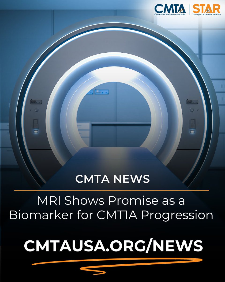 Could MRI Help Speed Up CMT1A Research? 

Full Story at cmtausa.org/news/cmt1a-mri…

#CharcotMarieTooth #CMTAFamily #CommunityIsEverything #CMTASTAR #CMT