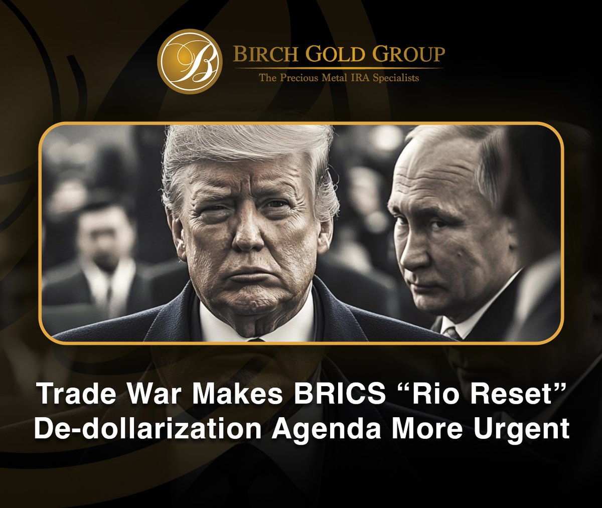 🚨 Is the dollar in danger?
BRICS meets in Rio this July—and their agenda could sideline the U.S. dollar.
This could hit your savings hard.
Read the urgent "Rio Reset" breakdown:
🔗 birchgold.com/blog/news/rio-…
#BRICS #RioReset #GoldIRA