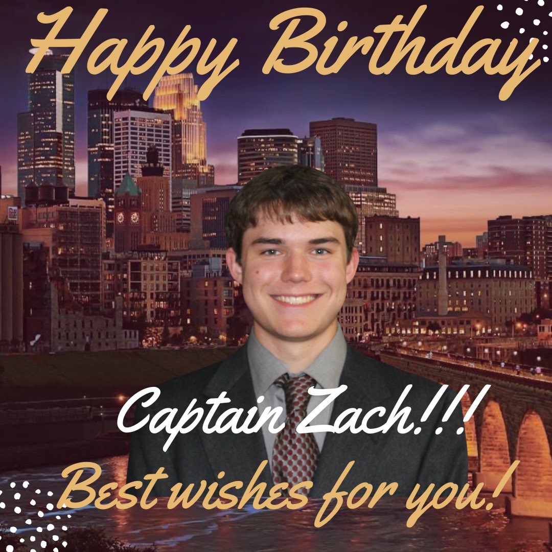 Happy Birthday to our Captain Zach Monson!! Have an awesome day and let’s make it a fantastic year!!