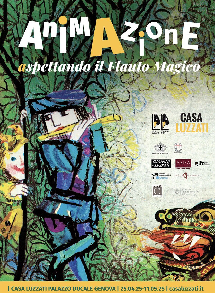 Il 25 aprile Casa Luzzati sarà aperta con una sorpresa: una nuova rassegna dedicata all'animazione, tema Flauto Magico.
Un percorso che continua quello dedicato alla Gazza Ladra, ancora in esposizione.