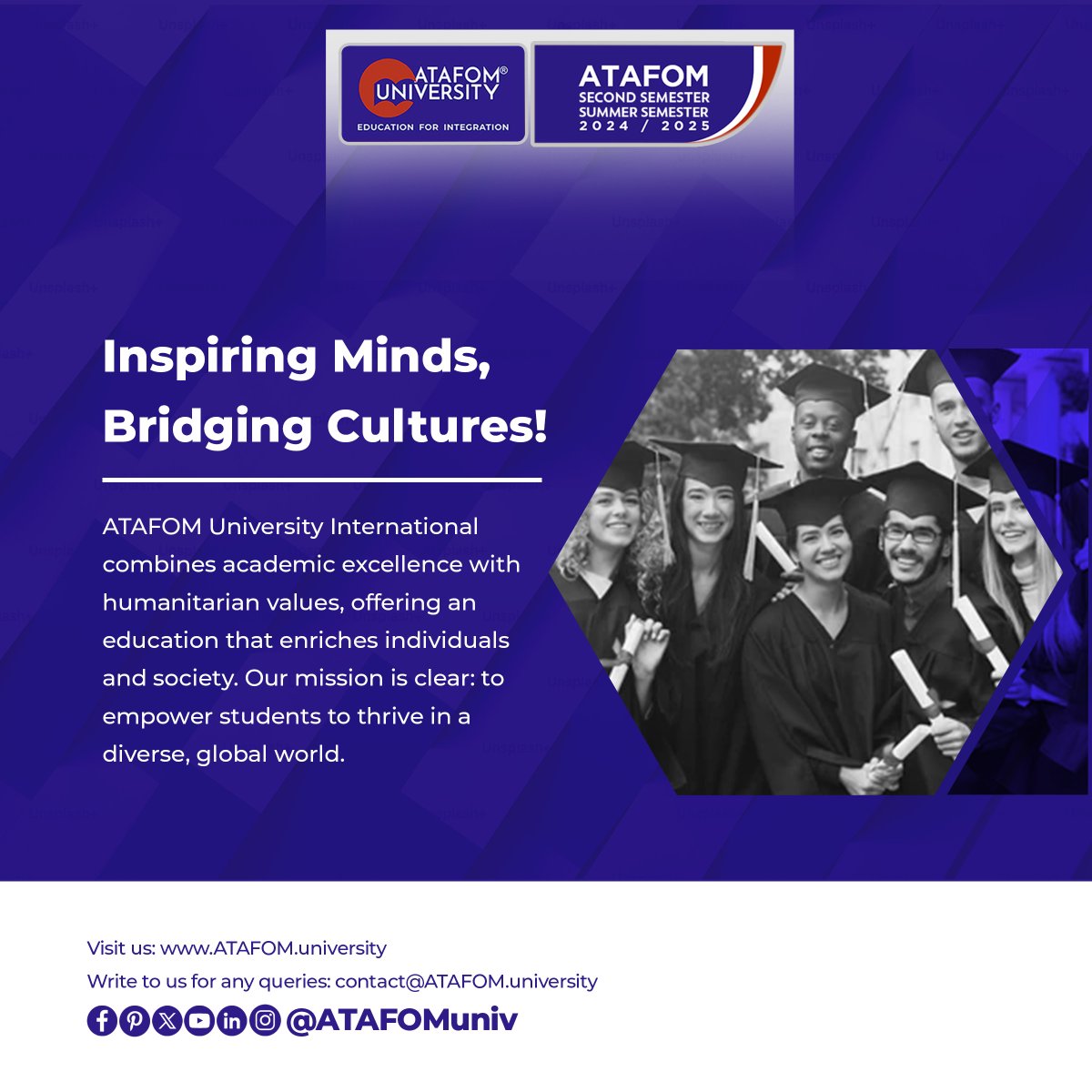 ATAFOMUni's tweet image. Discover flexible, quality education at ATAFOM University.
#ATAFOMUniversity #StudyOnline #GlobalEducation #FutureReady