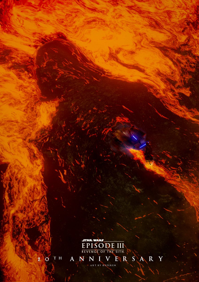 Here is my tribute poster for Star Wars Episode III Revenge of the Sith, on the occasion of its re-release in theaters for its 20th anniversary !

#StarWarsCelebration #StarWars #RevengeOfTheSith #anniversary #DarthVader #poster