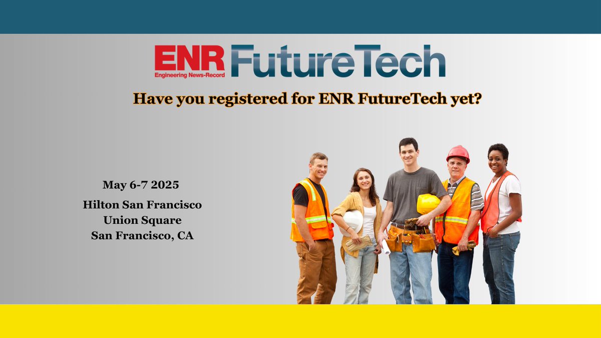 INRS_AZ's tweet image. Twelve days until #ENRFutureTech! Will you be going to the welcome reception on May 5th? inrsenterprises.com #Construction #Technology