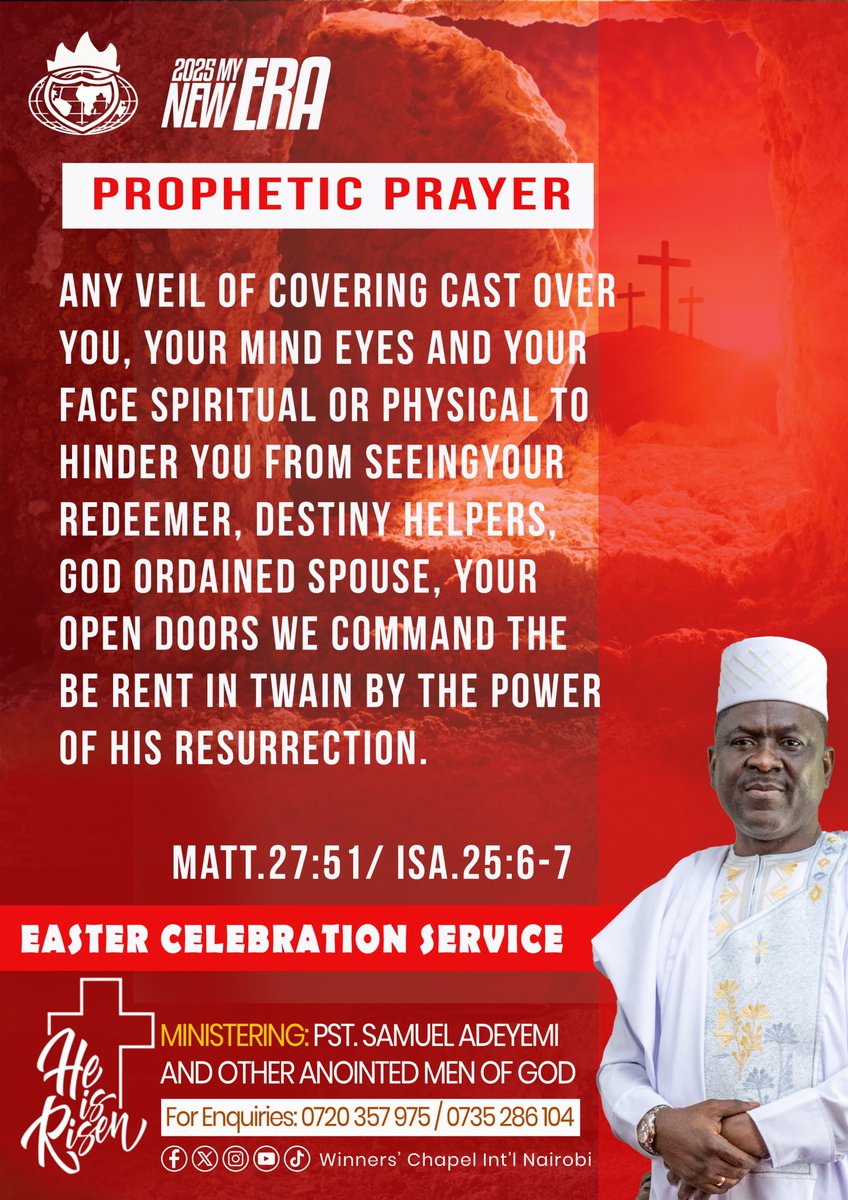wmanairobi's tweet image. #PropheticPrayers
#PastorSamuelAdeyemi
#MyNewEraYear2025