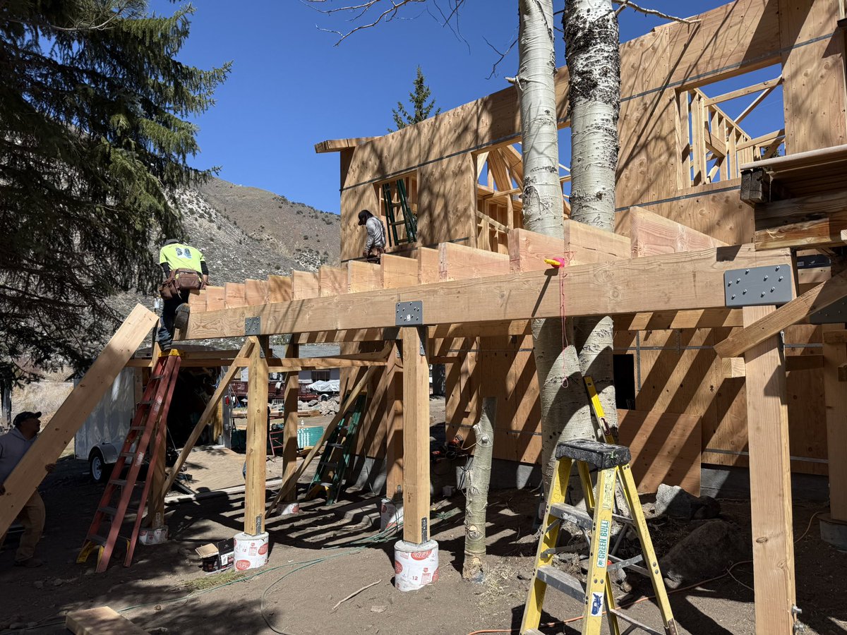 Building dream home in dream locations. #EasternSierra #Construction #ADU