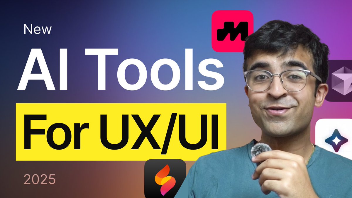 I collected some new AI tools for designers!

Check em out👉🏼 youtu.be/tkkjUnKipck

#uidesign #uxdesign #design #ai