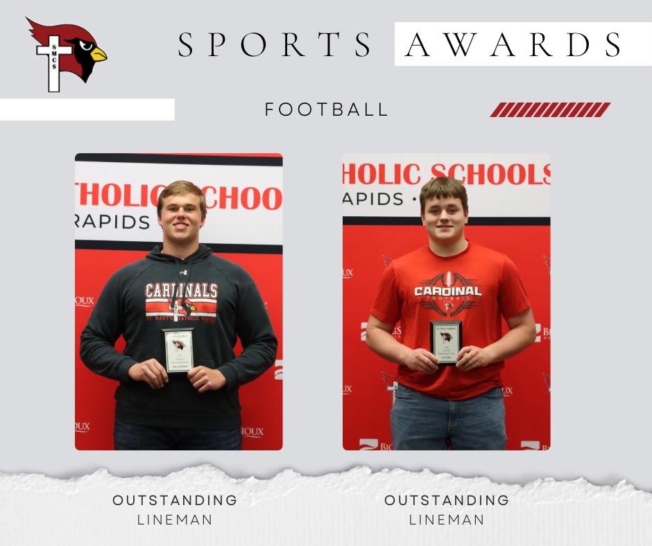 Congratulations to <a href="/alindeman75/">Alex Lindeman ‘27</a> and <a href="/CarloPica89/">Carlo Pica</a> for being named Outstanding Linemen for our 2024 season!  <a href="/StMaryFB/">St Mary Cardinal Football</a>