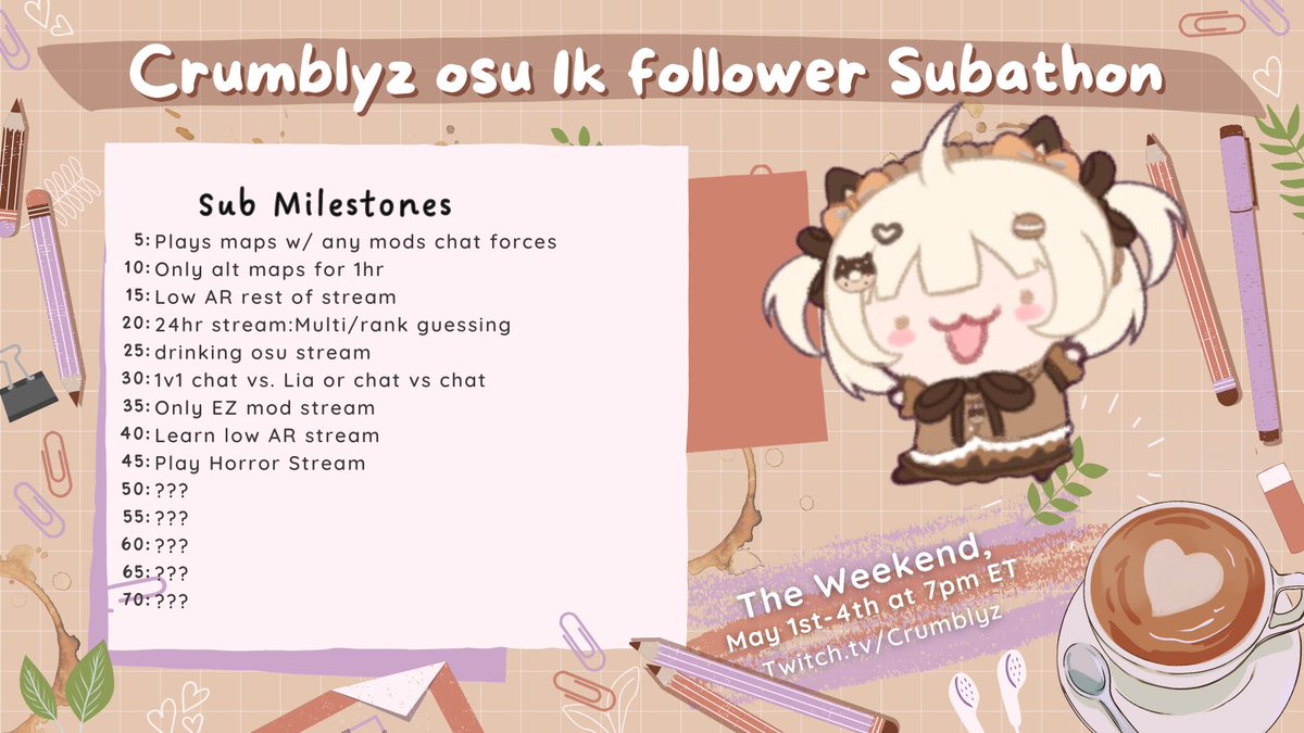 ALRIGHT FOLKS. HERS MY 1k SUBATHON CELEBRATION! If we hit 50 subs during this subathon i will reveal 50 to 100 subs. YES I WILL NON-STOP STREAM FROM THURSDAY THROUGH SUNDAY!!!!