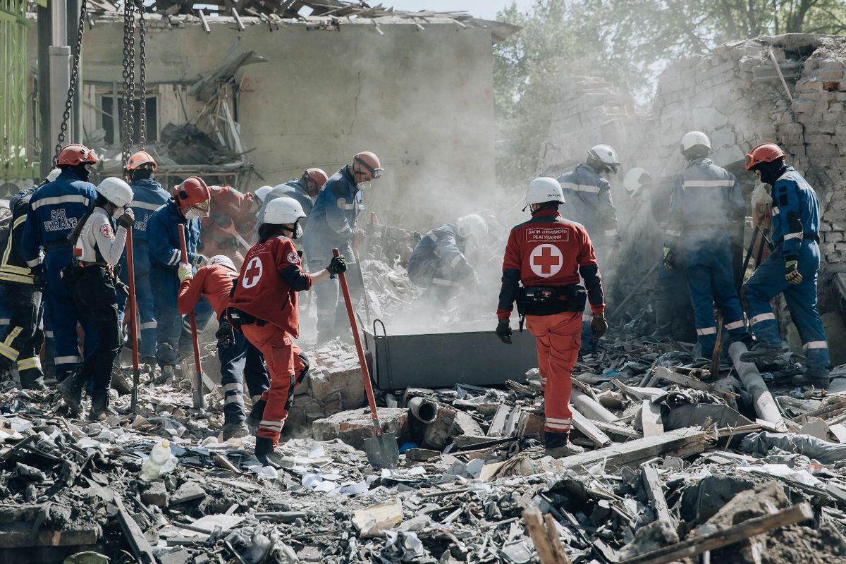 ZelenskyyUa's tweet photo. Debris removal operations are still ongoing in Kyiv following the Russian missile strike. The relatives and loved ones of those who may still be trapped under the rubble are there – on the scene of the rescue operation. Rescuers, emergency services, and everyone who is helping will continue working until the fate of every person who might have been affected is known.

According to preliminary information, the Russians used a ballistic missile manufactured in North Korea. Our special services are verifying all the details.

If the information that this missile was made in North Korea is confirmed, this will be further proof of the criminal nature of the alliance between Russia and Pyongyang. They kill people and torment lives together – that is the only meaning behind their cooperation. Russia continuously uses such weapons – missiles, artillery. In return, Pyongyang got the opportunity to make its weapons more deadly under real wartime conditions.

No country in the world should be left alone to face such threats. Just today, in a massive strike on our cities and civilians, the Russian army used more than 200 means of destruction – missiles and attack drones. As of this moment, more than 100 people have been injured and 12 killed. My condolences to their loved ones.

There must be real pressure on Russia to stop this. Even in the midst of international diplomatic efforts to end this war, Russia continues killing civilians. That means Putin is not afraid.

There must be a full and unconditional halt to the strikes, and Russia must agree to it. This war must be ended justly. And to truly guarantee the safety of our people, we need to strengthen our air shield. I thank everyone in the world who is helping.

The cooperation of states that value people and life must stop the alliances of murderers.