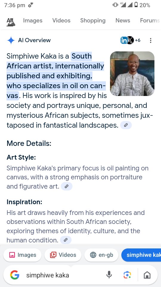 simphiwekaka's tweet image. I Google searched myself and these are the results 😳