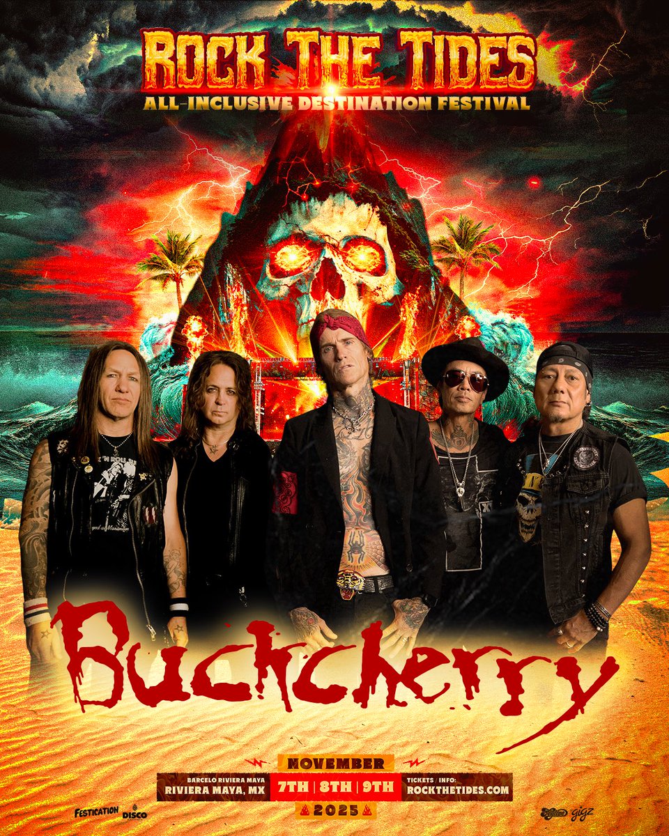 Buckcherry (@buckcherry) on Twitter photo 🚨ON SALE NOW 🚨
LET'S GOOOO!! We’re joining <a href="/MotleyCrue/">Mötley Crüe</a> and <a href="/DefLeppard/">Def Leppard</a> on Rock the Tides this November 7th, 8th & 9th at all-inclusive resort, Barceló Riviera Maya and packages are on sale NOW! 🌋
Get yours while you can at rockthetides.com 💀🌴 🚨ON SALE NOW 🚨
LET'S GOOOO!! We’re joining <a href="/MotleyCrue/">Mötley Crüe</a> and <a href="/DefLeppard/">Def Leppard</a> on Rock the Tides this November 7th, 8th & 9th at all-inclusive resort, Barceló Riviera Maya and packages are on sale NOW! 🌋
Get yours while you can at rockthetides.com 💀🌴
