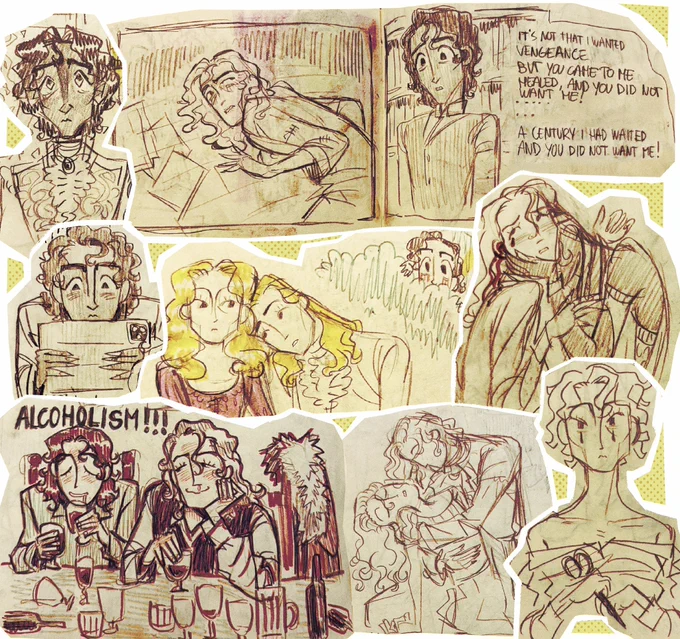 A WHOLE BUNCH of old doodles from my notes, mostly #iwtv teehee 