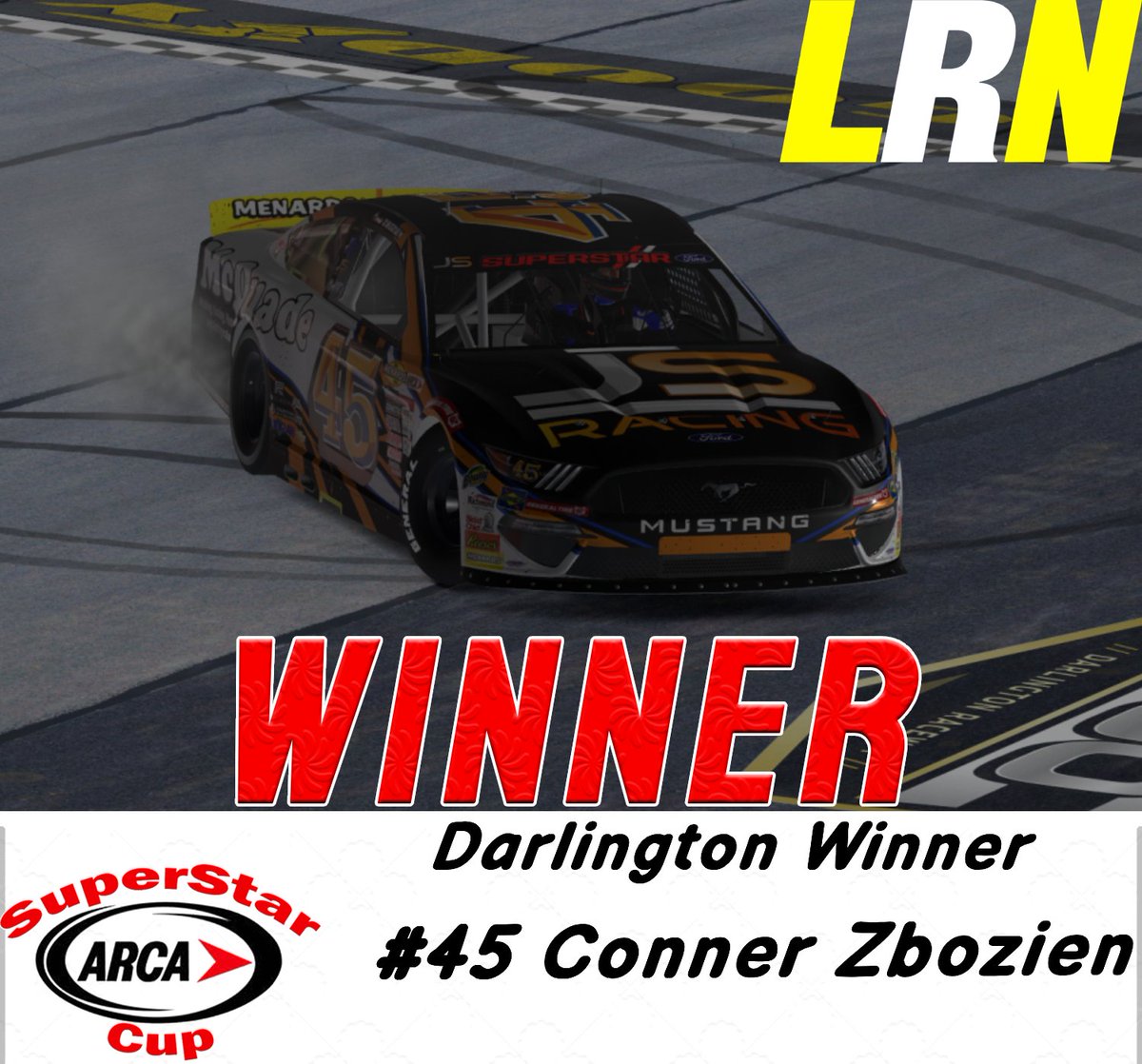 Conner Zbozien picked up his first win of the season last night at Darlington!