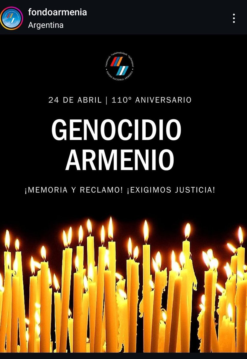 24 de abril- Genocidio Armenio 🇦🇲🇦🇲🇦🇲🇦🇲
#GenocidioArmenio 
#24deAbril
