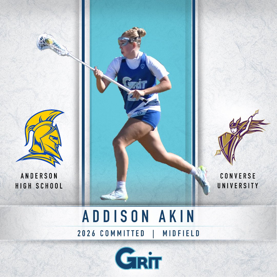 Congratulations to Addison Akin (‘26, M, Anderson) on her commitment to Converse University!

#PlayGRITLax