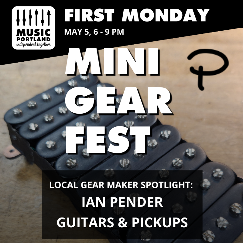 🎸 Ian Pender Guitars &amp; Pickups
Luthier, pickup wizard, &amp; head of Oregon’s only Plek-equipped repair dept at Five Star Guitars.

Meet Ian at Mini Gear Fest – MusicPortland’s First Monday Meetup!
🗓️ May 5 | ⏰ 6–9 PM
📍 Five Star Guitars - 17305 NW Corridor Ct, Beaverton