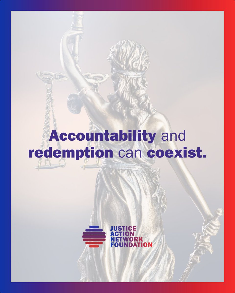 JANFoundation_'s tweet photo. A fair justice system holds people accountable while also creating pathways for a second chance. Everyone deserves the opportunity to rebuild their lives and contribute to their communities. We fight for policies that balance accountability, fairness, and hope. ⚖️ https://t.co/kHbf3D5j9K